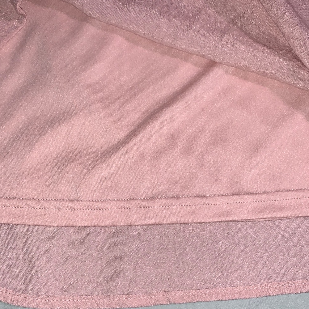 NWT Mine Womens Floral Rose Embroidered Dusty Pink Sz L Dress - Picture 5 of 10